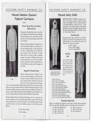 Holcomb Safety Garments Catalog, 1935