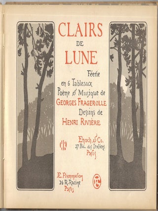 Clairs de Lune, Feerie en six Tableaux