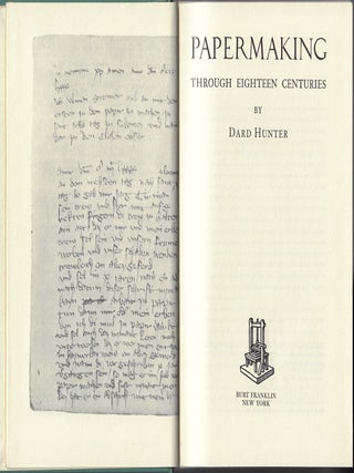 Papermaking Through Eighteen Centuries