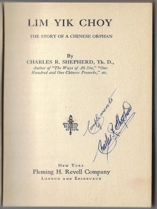 Lim Yik Choy, The Story of a Chinese Orphan