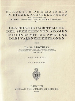 Graphische Darstellung der Spektren von Atomen und Ionen mit ein, zwei und drei Valenzelektronen