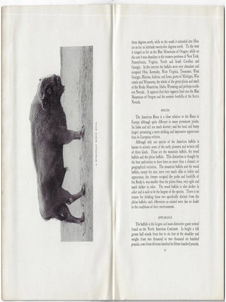 A Short History of the American Bison. Distribution, Habits, Trails, Extermination, etc., For Use in Schools