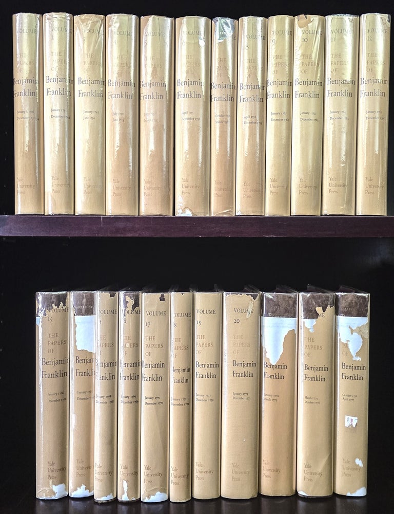 Item #24646 The Papers of Benjamin Franklin, Volumes 1-23. Benjamin Franklin.