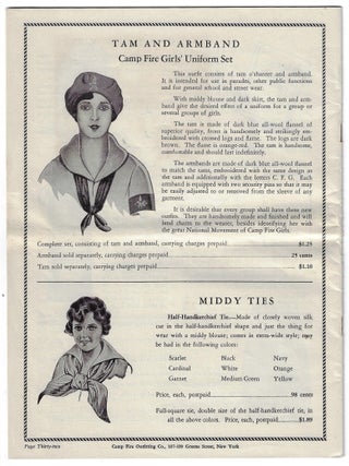 Camp Fire Girls Equipment [Catalogue]