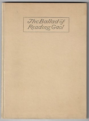 Item #24685 The Ballad of Reading Gaol. C.3.3, OSCAR WILDE