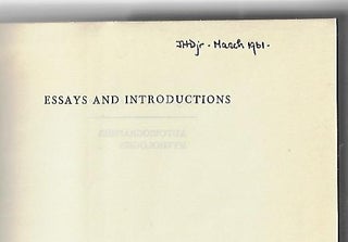 Essays and Introductions