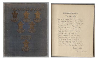 Item #3043 The Silence of Love [With Signed Manuscript Poem]. Edmond Holmes