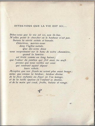 Rayons de Miel, Eglogues